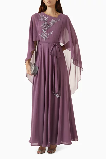 Floral Embellished Maxi Dress