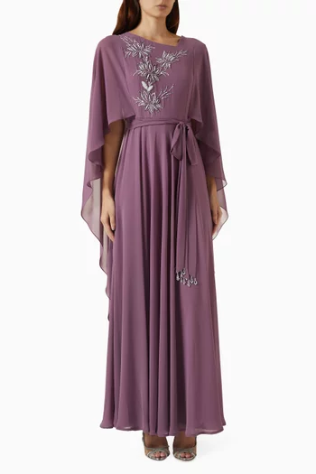 Floral Embellished Maxi Dress