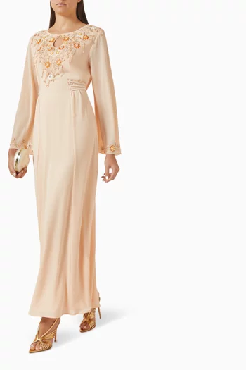 Floral Embellished Kaftan