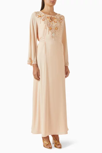 Floral Embellished Kaftan