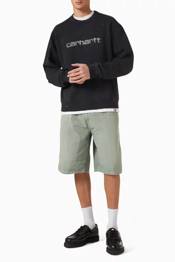 OG Double Knee Shorts in Denim