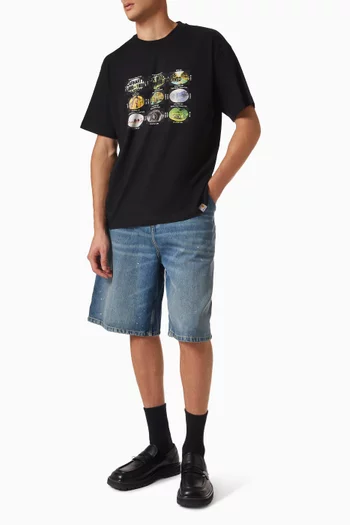 OG Single Knee Shorts in Denim