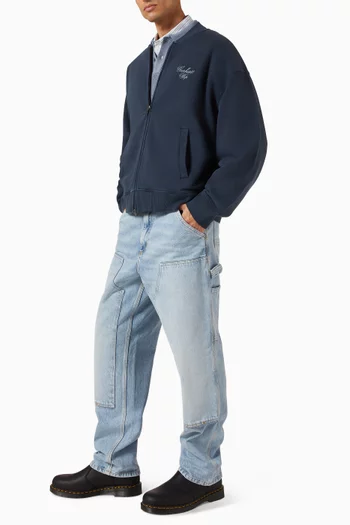 Longhand Bomber Jacket in Cotton
