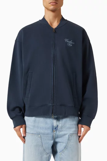 Longhand Bomber Jacket in Cotton