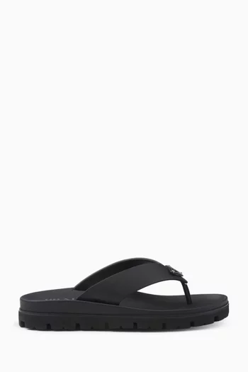 Thong Sandals in Rubber