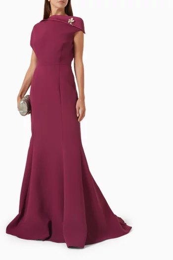 Off-shoulder Maxi Dress