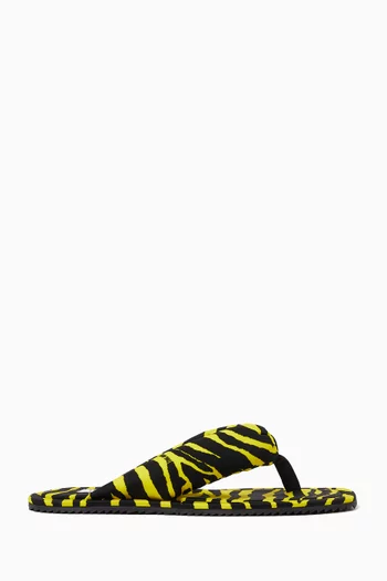 Indie Flat Thong Sandals in Lycra