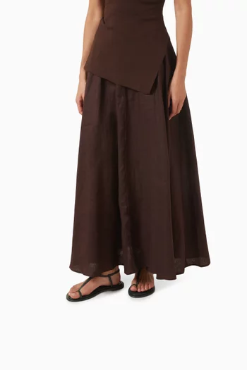 Alta Sandal Flats in Leather
