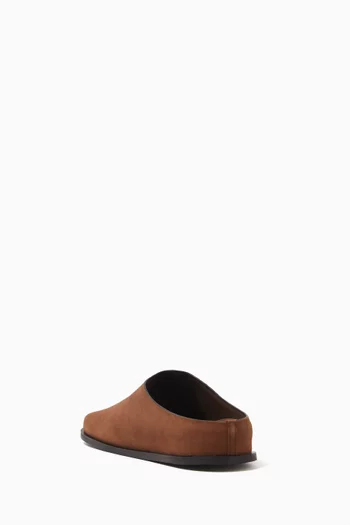 Lou Clog Slippers  in Suede