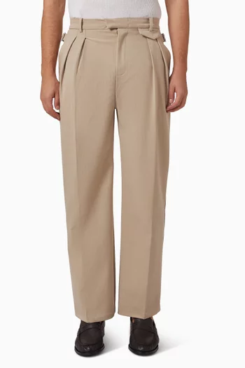 ierre Pleated Tailored Pants