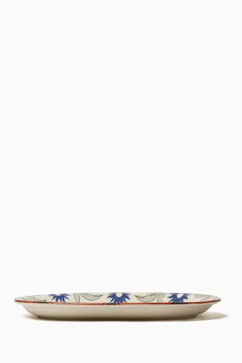 Palmas Mamey Oval Platter in Ceramic