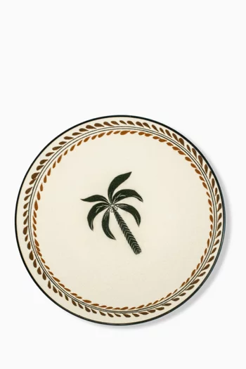 Palmas Negro Dessert Plate