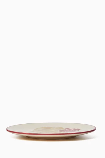 Caracoles Fresa Mt Dessert Plate in Ceramic