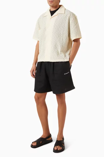 Ribbon Jacquard Vacation Shirt