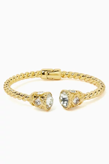 Sibyllya Cuff Bracelet in Gold-plated Brass