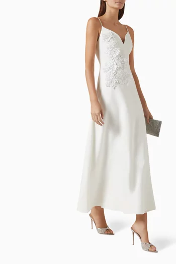 Stella A-line Gown in Crepe