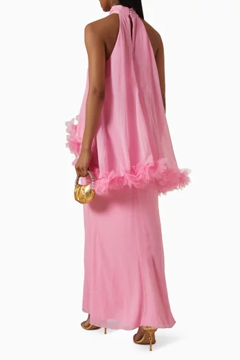 Poppy Cape Gown