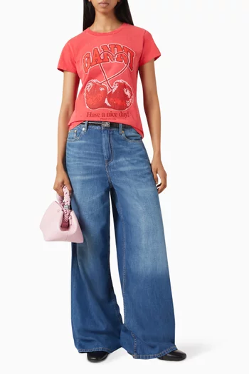 Graphic-print T-shirt in Cotton