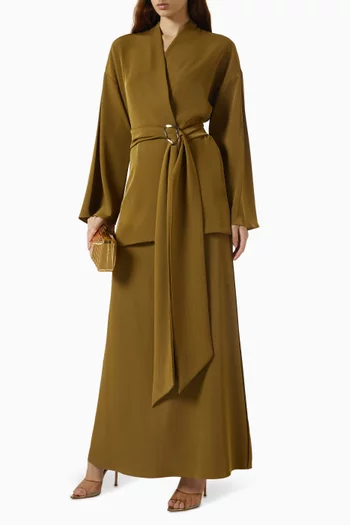 Cyra Dress & Cape Set