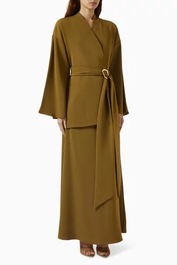 Cyra Dress & Cape Set