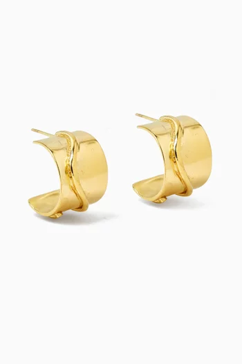 Whisper of the Wind Stud Earrings in Gold-plated Metal