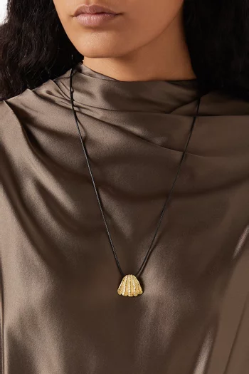 Whisper of the Wind Cord Necklace in Gold-plated Metal