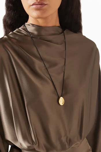 Aesop Cord Necklace in Gold-plated Bronze