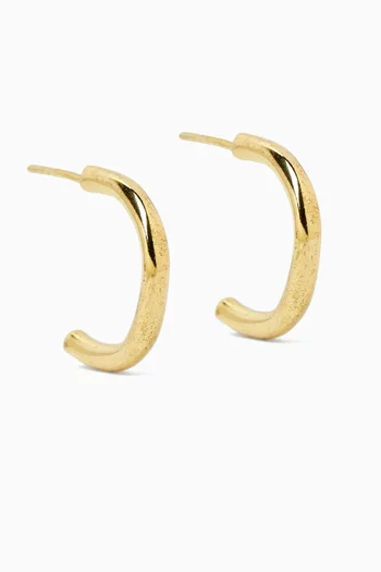 Baby Hoop Earrings in Gold-plated Metal