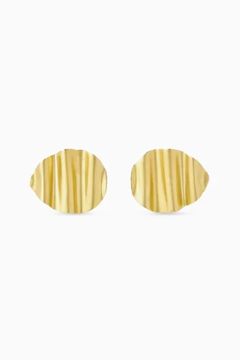L'Onda Stud Earrings in Gold-plated Metal