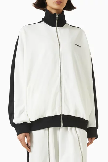 Logo Track Jacket in Cotton-blend