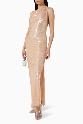 Nicolette Crochet Sequin Dress