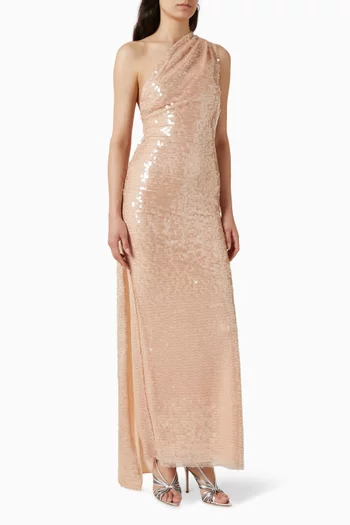 Nicolette Crochet Sequin Dress