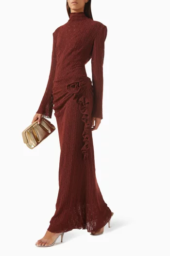 3D-drape Gown in Lace