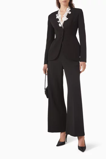 Lace-trim Blazer