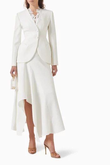 Lace-trim Blazer