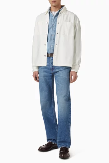 Shirt Jacket in Linen-blend