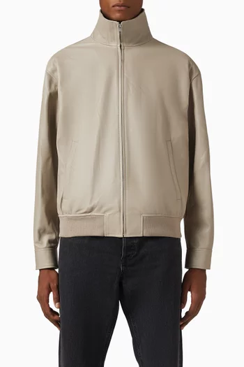 Bomber Jacket in Leather