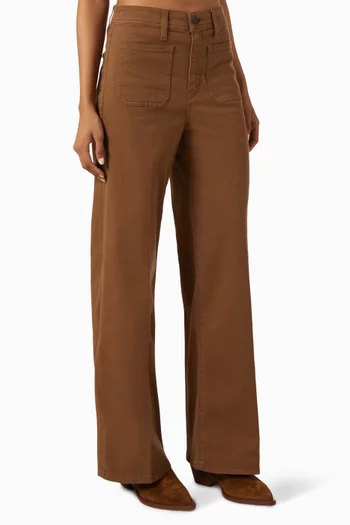 Le Slim Palazzo Harbor Pocket Jeans