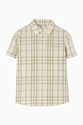 Check Shirt in Cotton