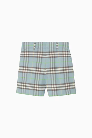 Oscar Check-print Shorts