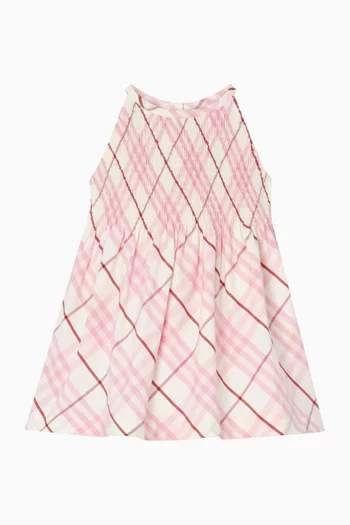 Check Elsie Dress in Cotton