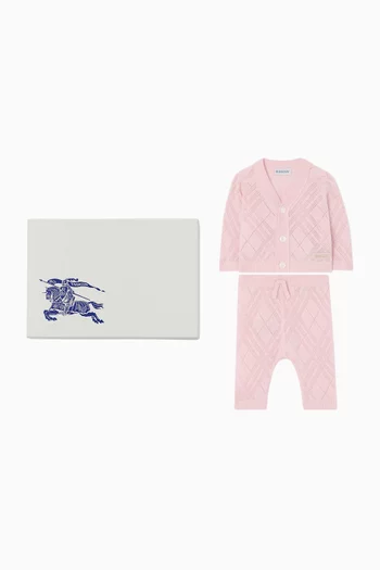 Cardigan & Pants Set in Cashmere