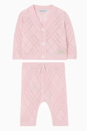 Cardigan & Pants Set in Cashmere
