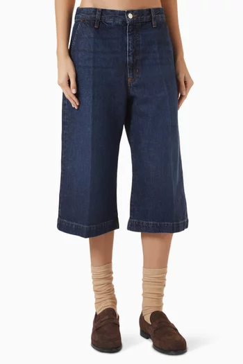 The Culotte Jeans in Denim