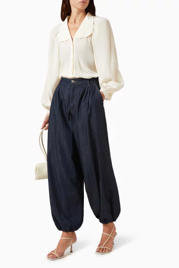 The Balloon Pants in Denim