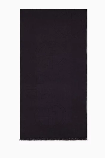 Logo Scarf in Wool