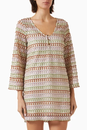 Novien Crochet Mini Dress