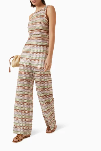 Fatima Crochet Wide-leg Pants