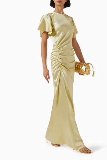 Huntleigh Maxi Dress in Silk-blend