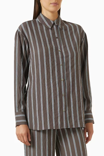 Lloyd Striped Shirt in Viscose Blend
